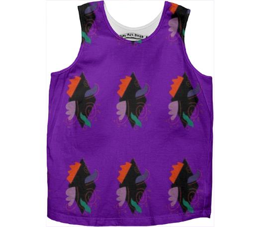 Kids Cotton Top MOROCCO BLACK PURPLE ETHNO EDITION