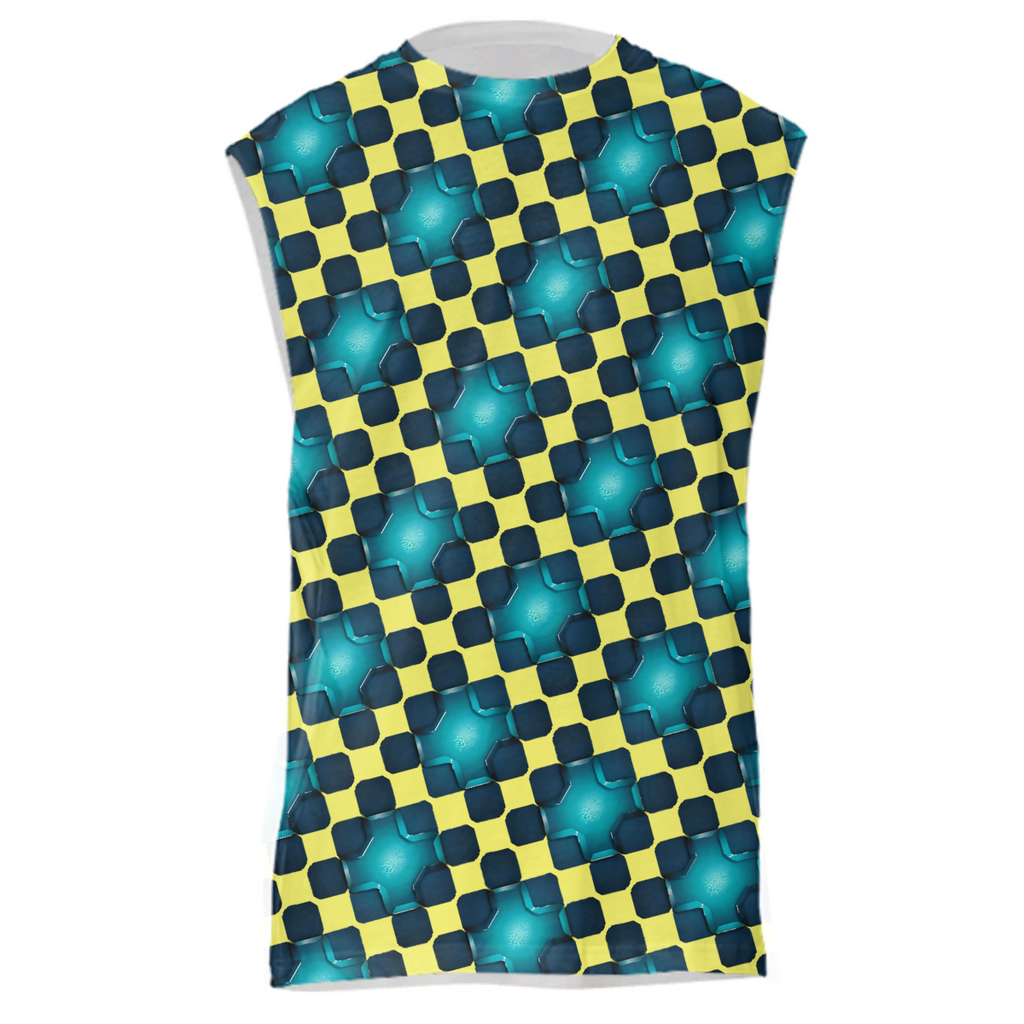 Blue yellow geometric