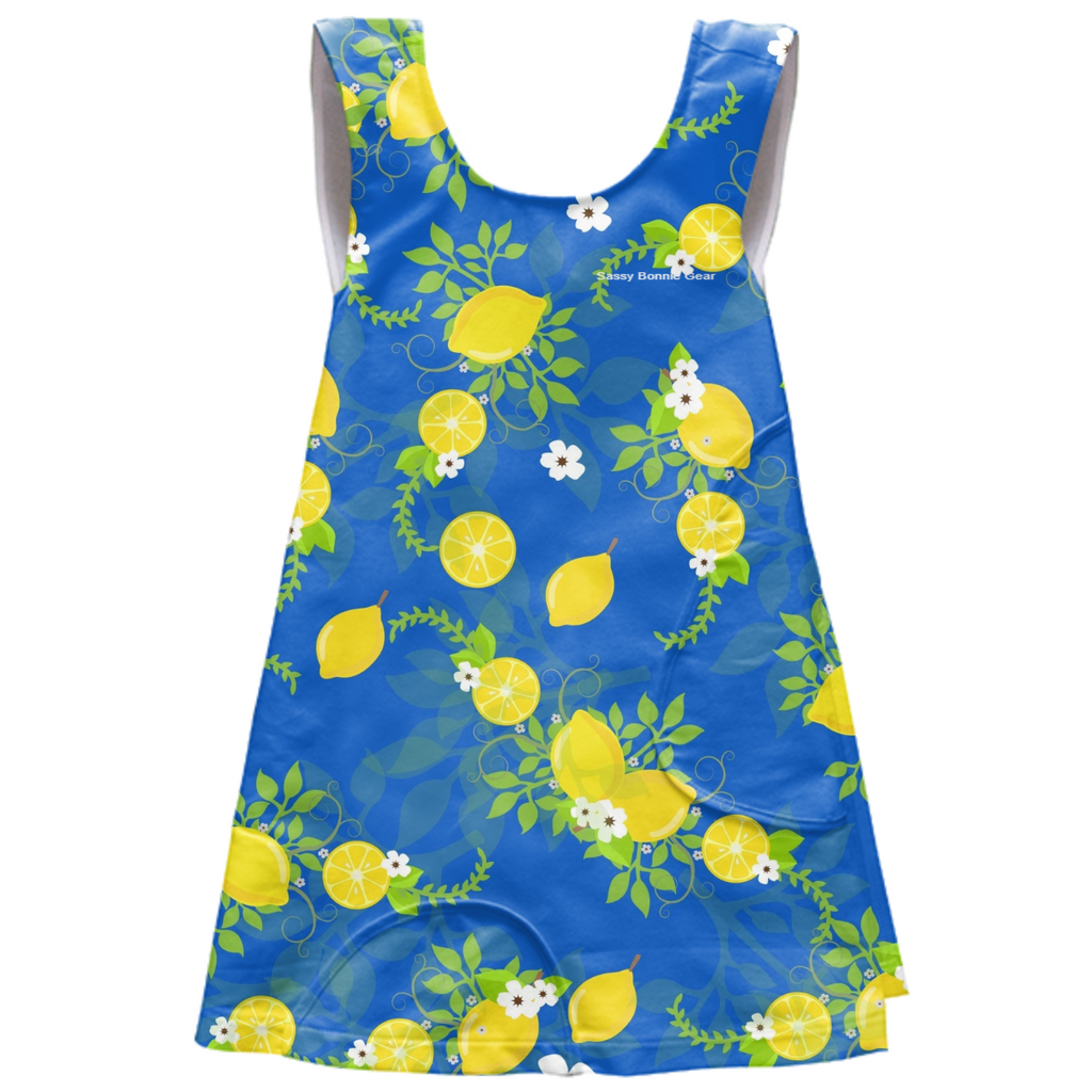 Sassy Bonnie Gear Collection- Girl's  Apron Dress Lemon Drops 53086SBGLD