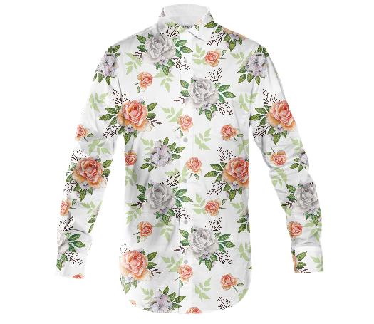 Floral Long Sleeve Shirt LS0002