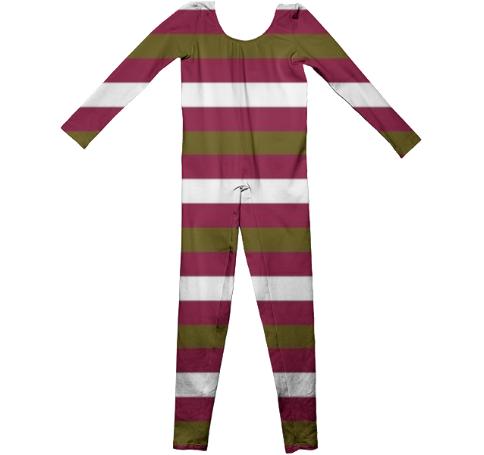 Kids unitard with Colorful stripes