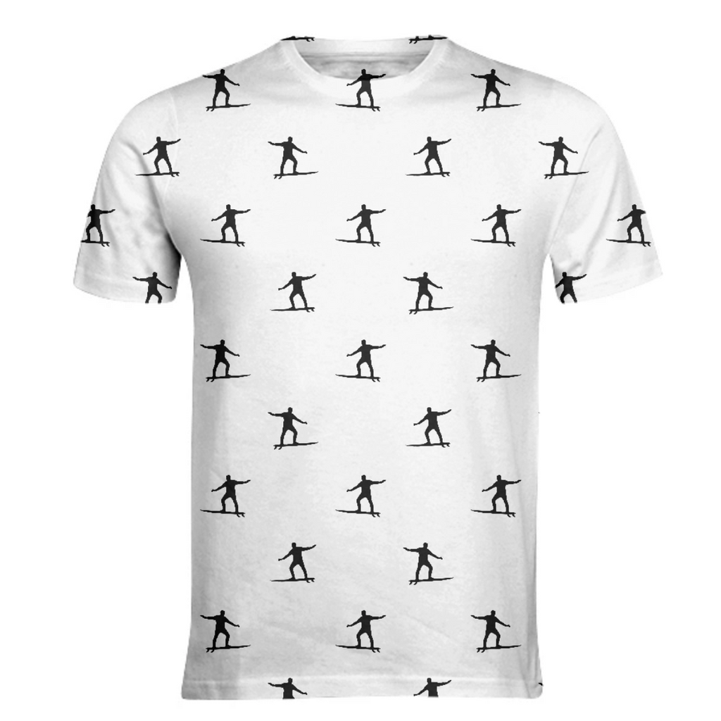 Surfing Motif Graphic Print Pattern