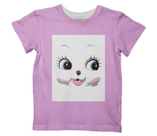 ggsdolls creation Kitsch Lapin Bunny Face Pink Tee