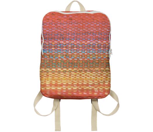 Woven Rainbow Backpack