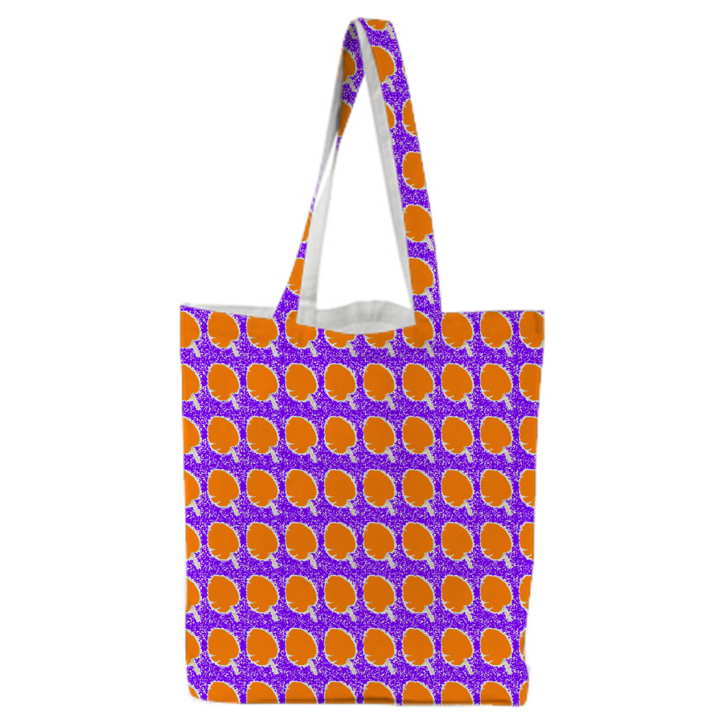 Purple Tangerine Leaf Tote Bag