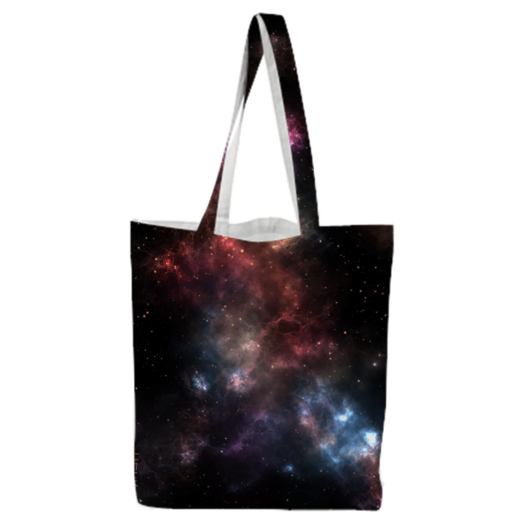 Colorful and magical, aesthetic nebula universe design colorful tote bag