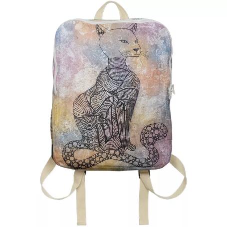 Cat Magic Line Art Backpack