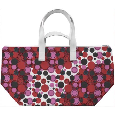 Pink Red Black Polka Dots Galore