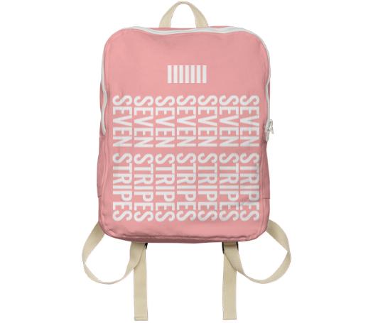 Seven Stripes Backpack Pink