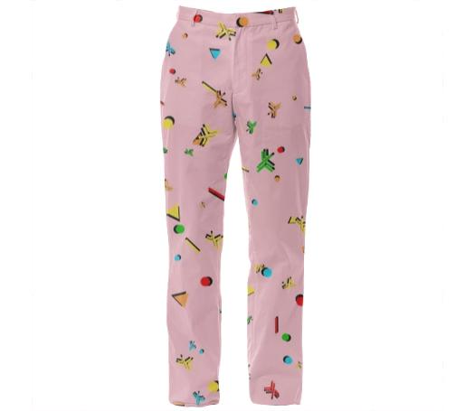 RetroHaskell Pink Carnaval Suit Pants
