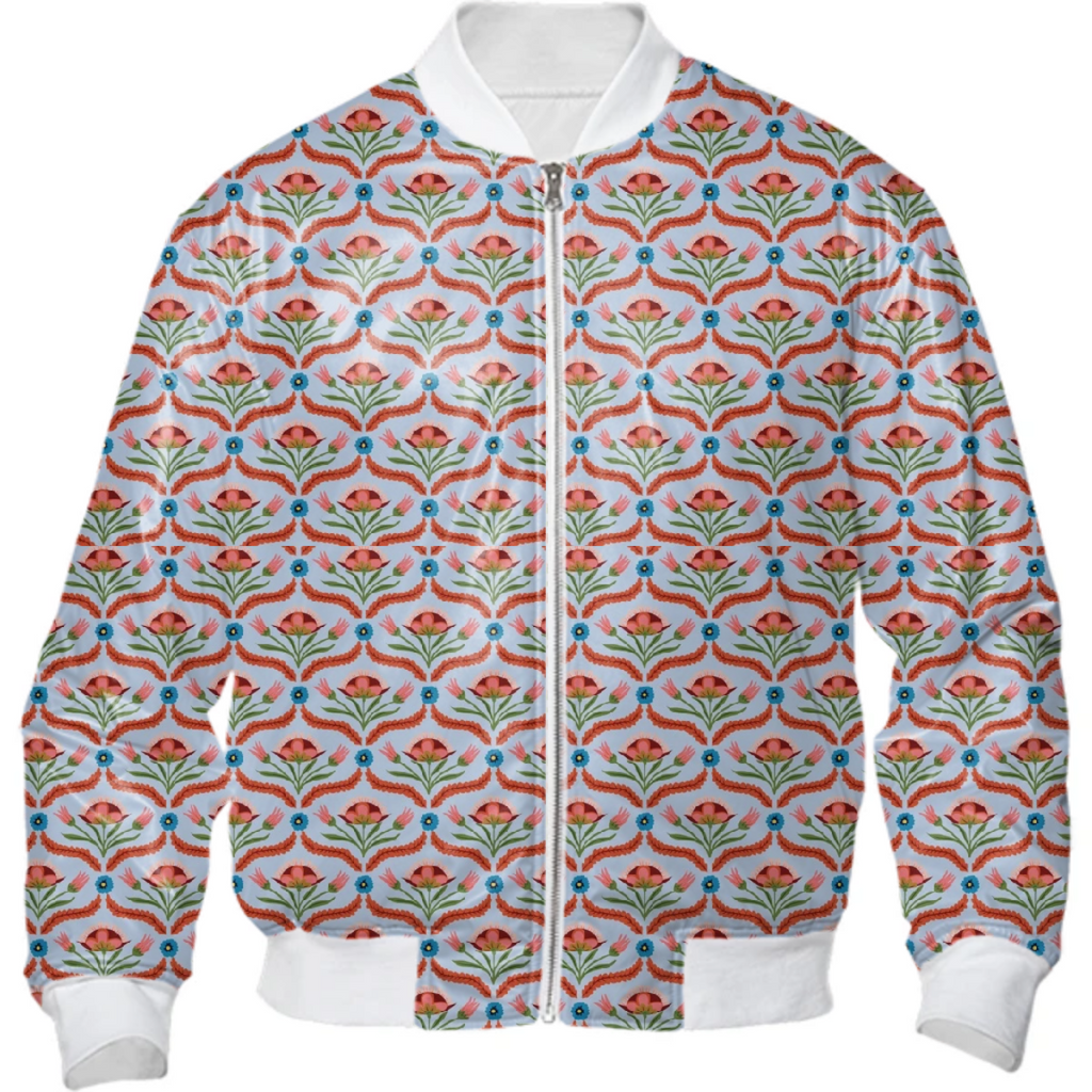 bomber jacket men light blue