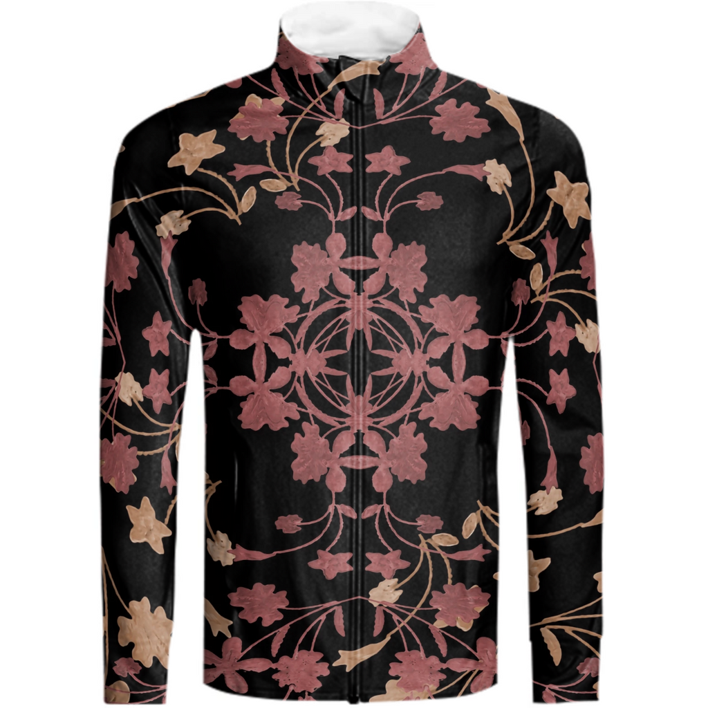 Dark Floral Ornate Print