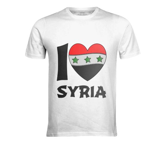 i love syria T shirt 2018