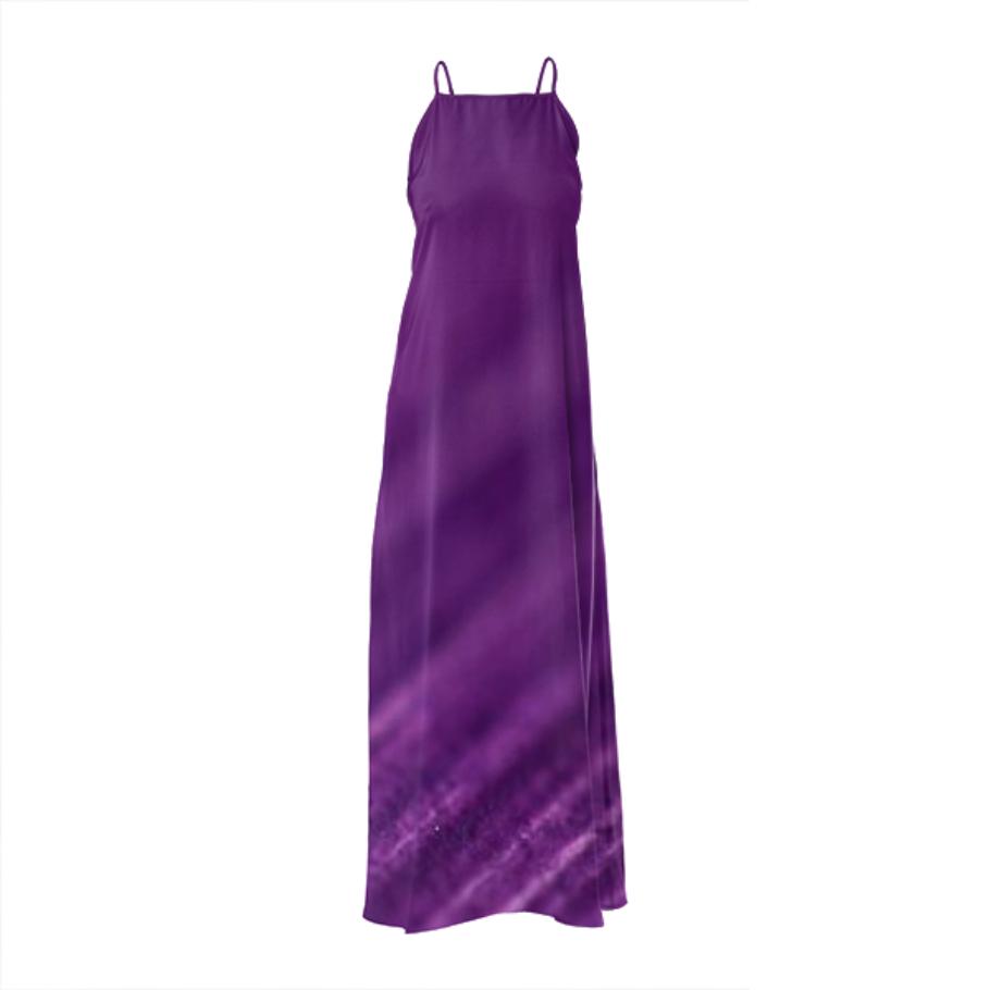 Luxury ladies Night style Dress Purple