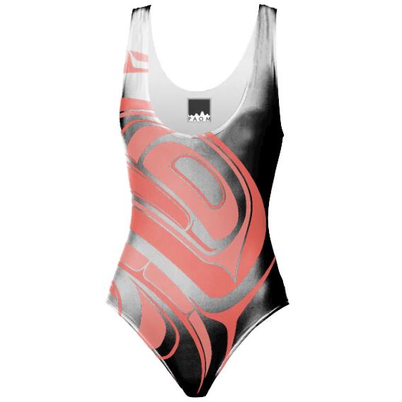 Red Rudge Drummer One Piece Swimsuit