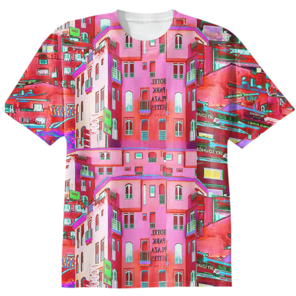 modernity, anthill, urbanization, city ,neon , red, dark, hot, evening neon, city lights