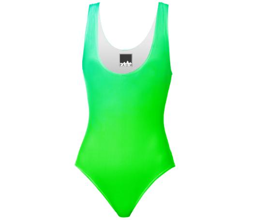 Ladies Aqua Teal Swimsuit