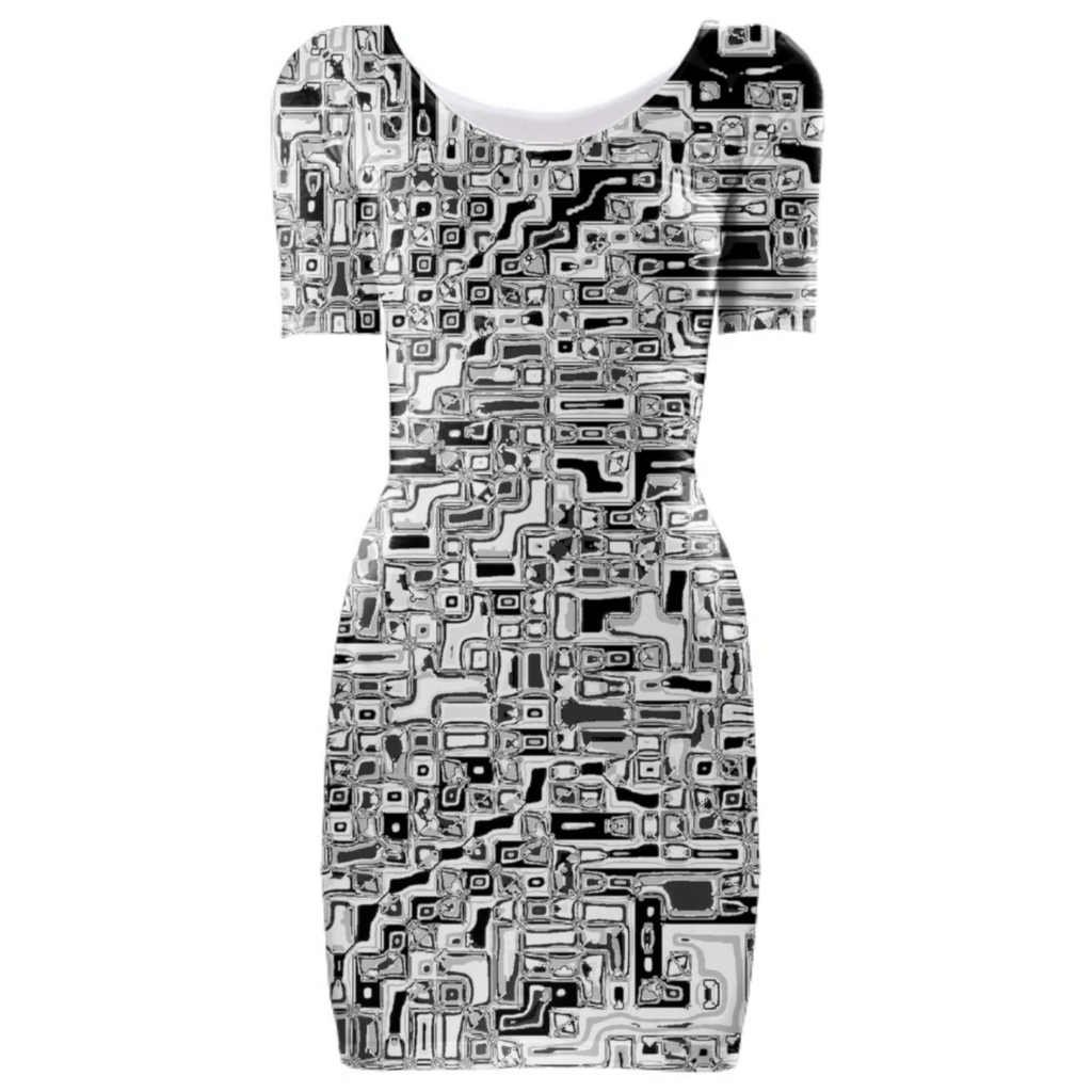 squared black white