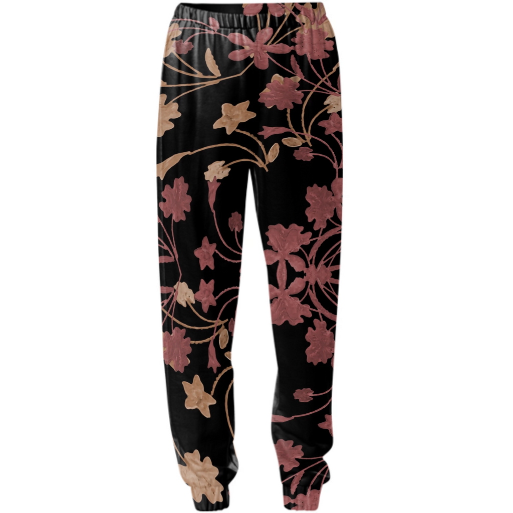 Dark Floral Ornate Print