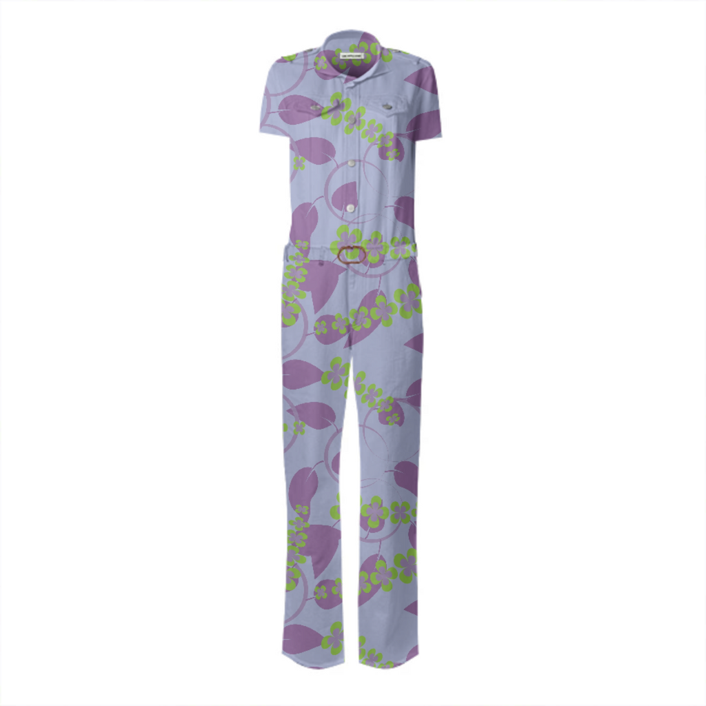 Floral pattern with flowers and leaves