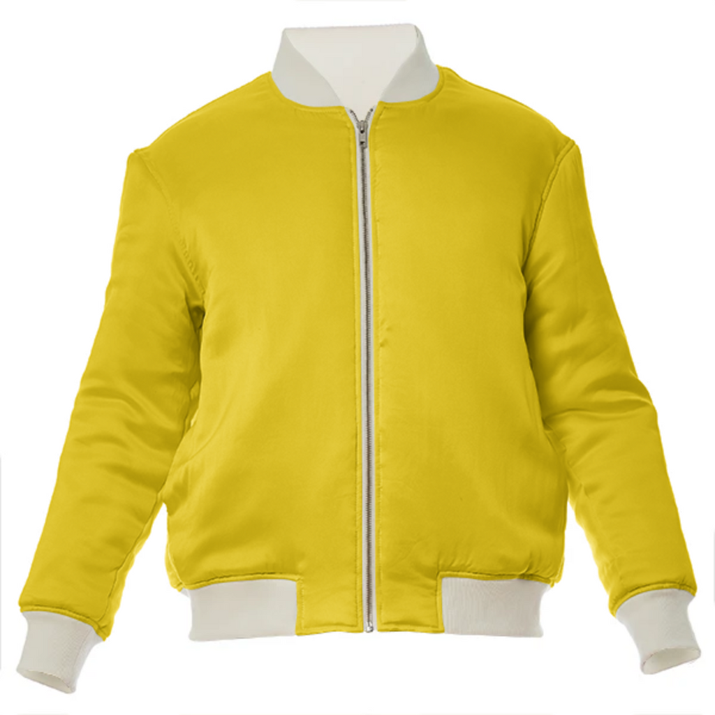 color gold VP silk bomber jacket