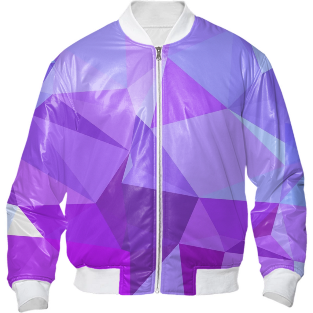 polygonal purple and blue