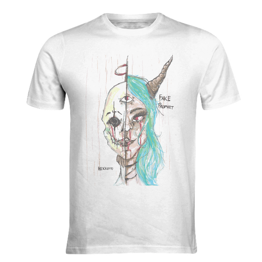 Fake prophet anime girl  and monster demon horror shirt