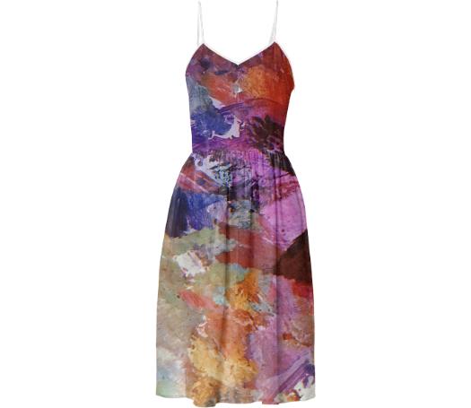 Paint Splatter Summer Dress