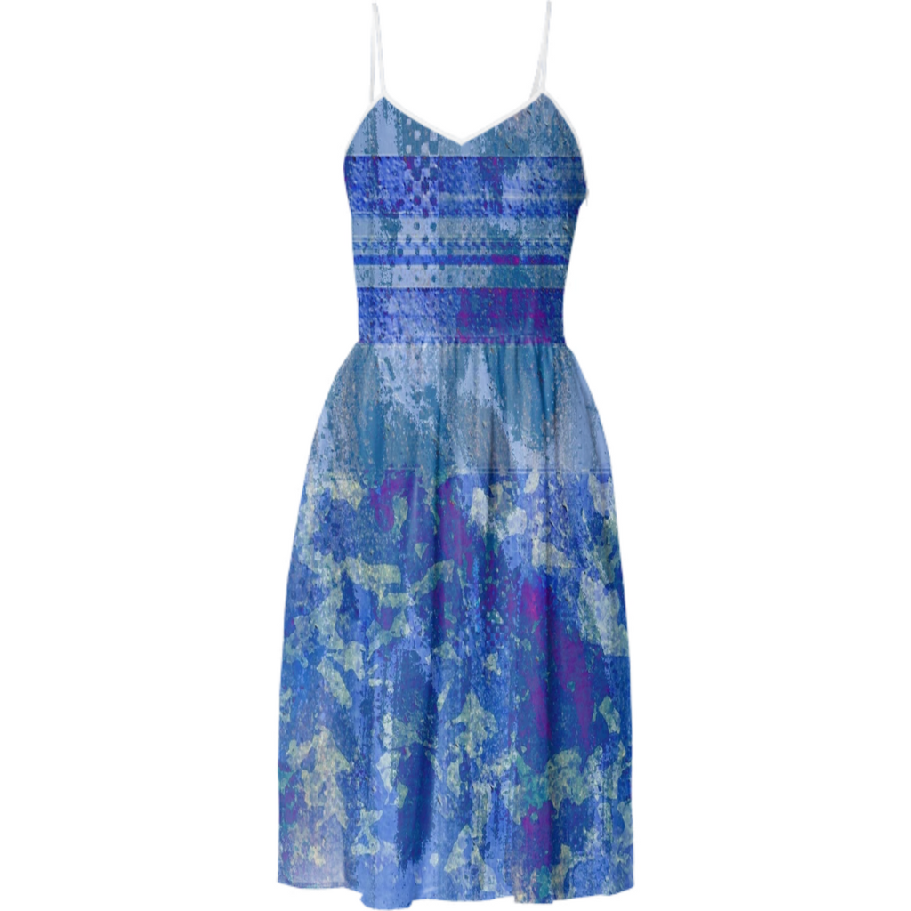 Blue Silk Silhoutte