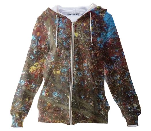 Leafy Things Zip Hoodie