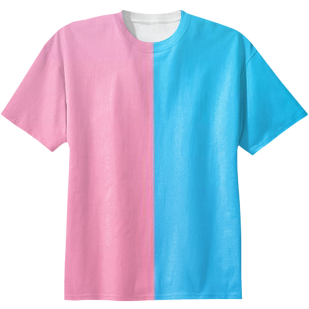 Two-Tone “Cotton Candy” Cotton T-shirt