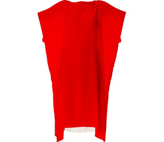 Square Dress Red