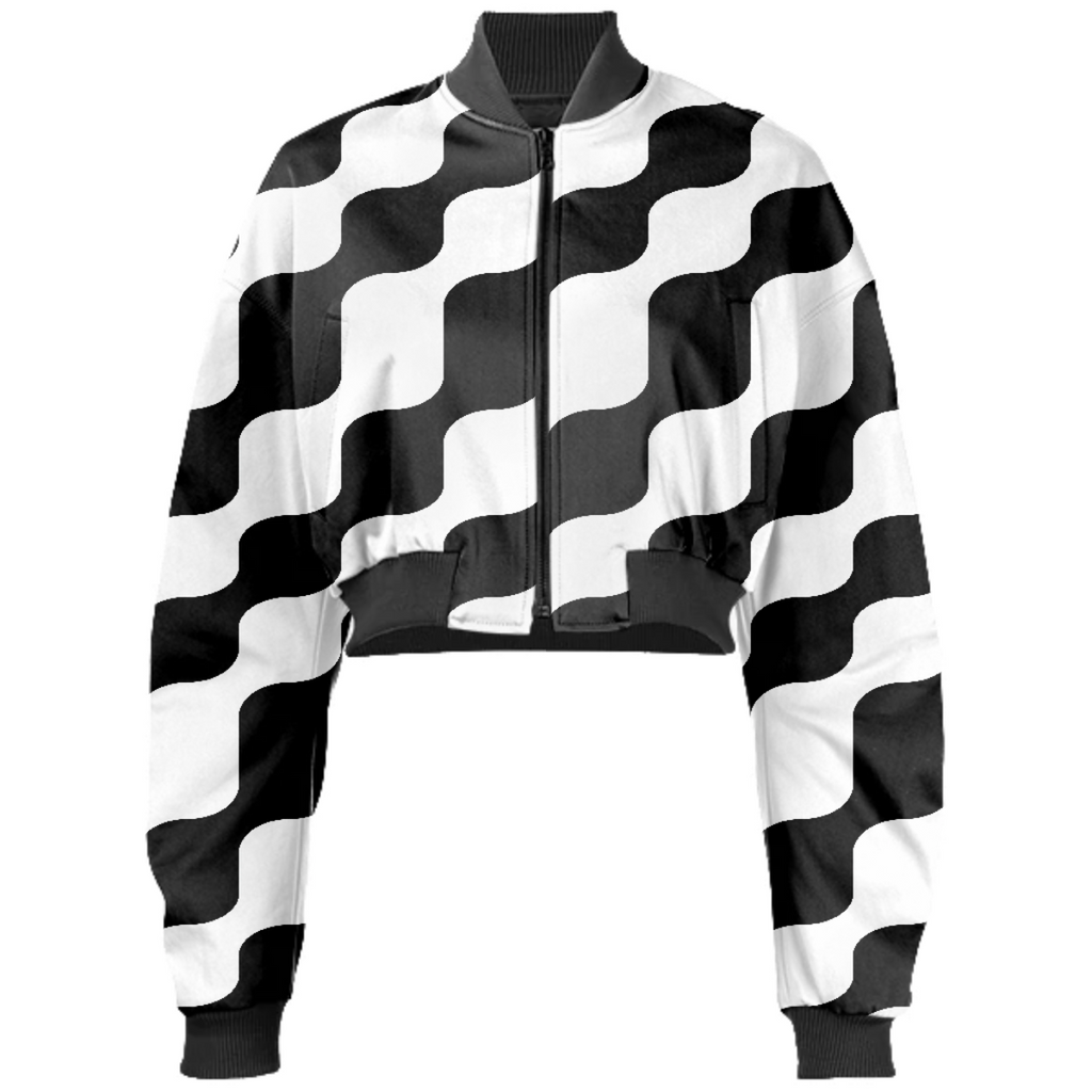 Wavy Dreams Gabriel Held Cropped Bomber Jacket