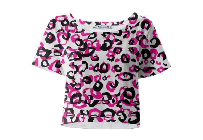 White Black and Pink Leopard