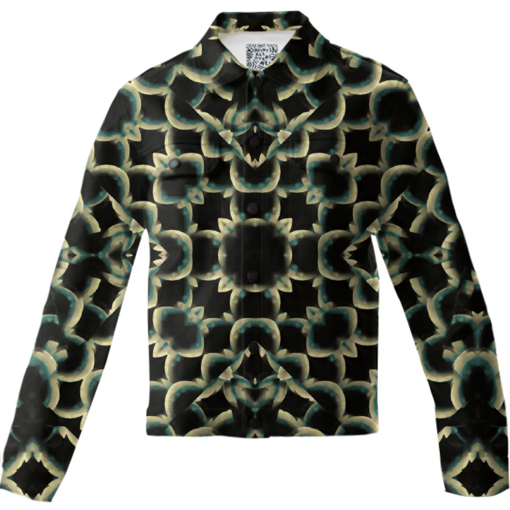 Dark Interlace Motif Mosaic Pattern