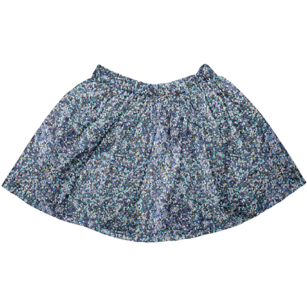 Gray Sequin Skirt