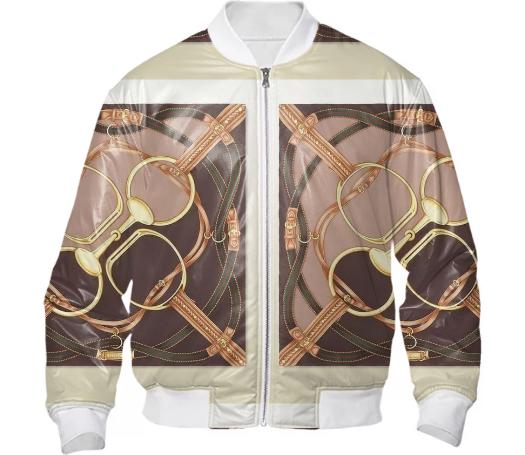 Equine Horsebit bomber jacket