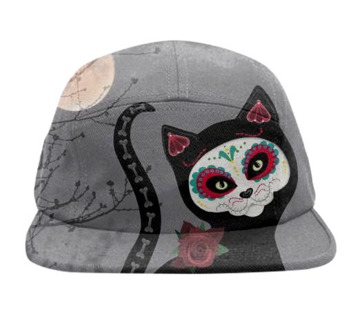 Sugar Skull Cat Baseball Cap
