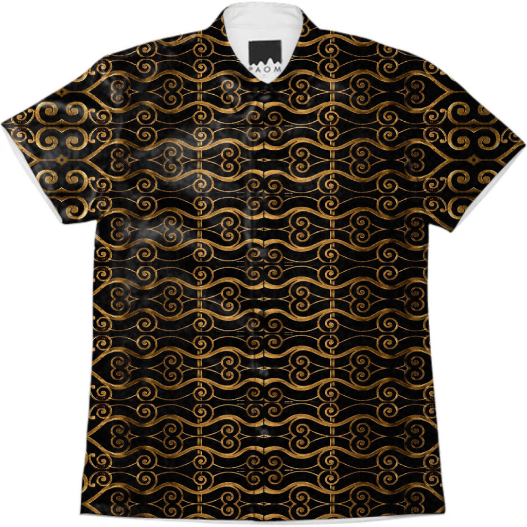Luxury Golden Oriental Ornate Pattern