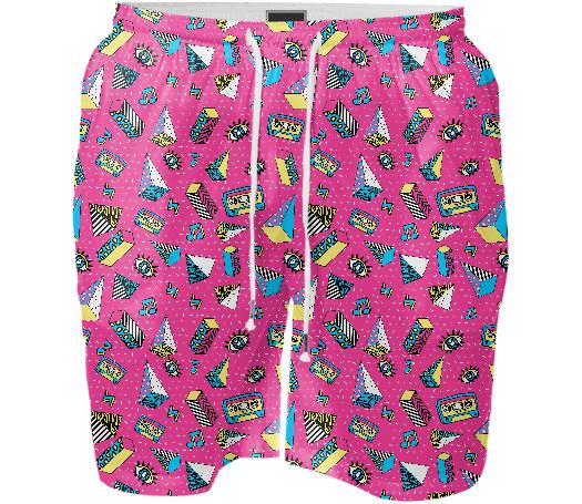 I Love 80 s swim short