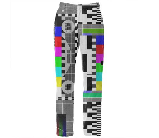 TV Test Pattern pants