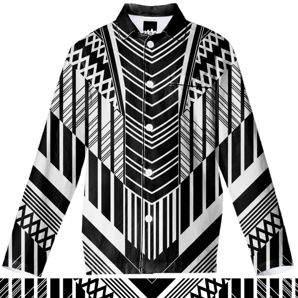 2021 black and white lines trend pattern