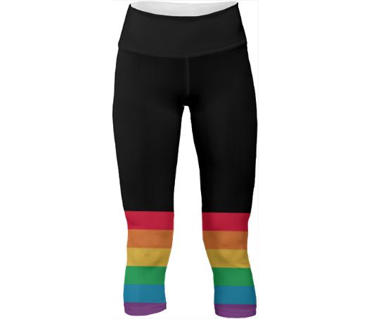 Rainbow Stripe Yoga Pants