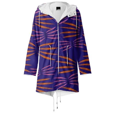 Raincoat exotic blue