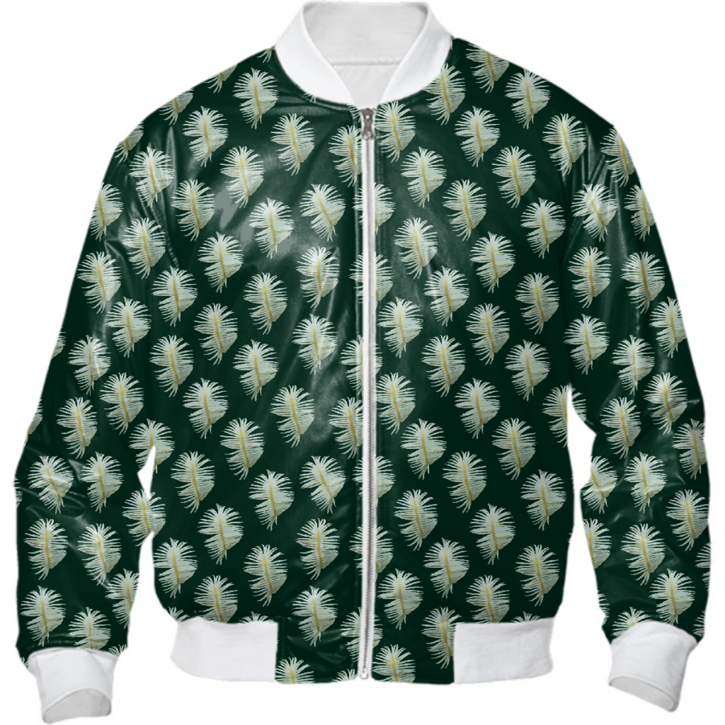 Cactus Pattern bomber jacket
