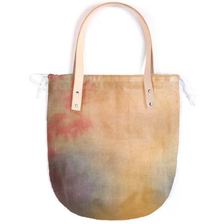 summer sands leather strap tote
