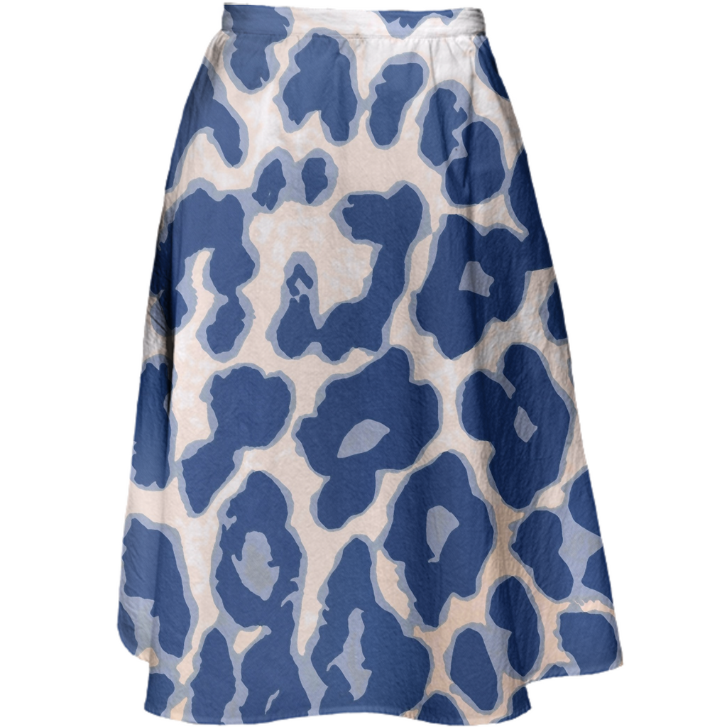 Blue Animal Print Juul Skirt