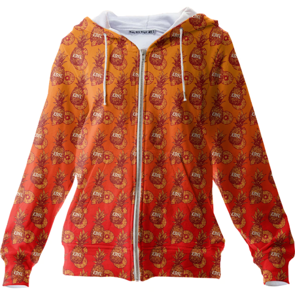 ERFL Pineapple Hoodie (Red/Yellow)