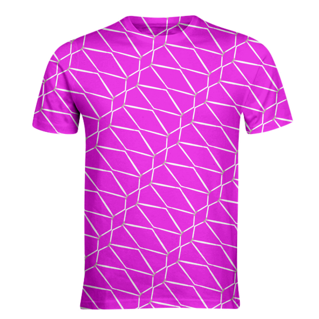 Pink and White Geometric