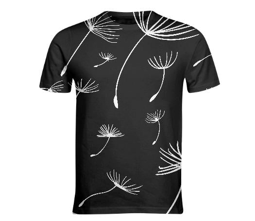 Dandelion Seeds T shirt Black